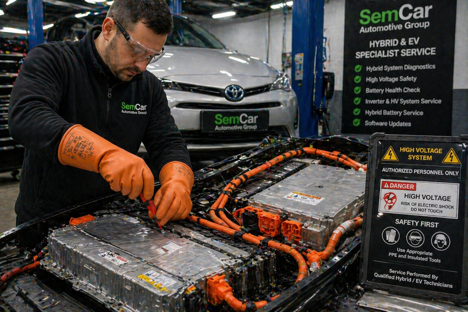 Qualified high-voltage hybrid and EV battery service at Brisbane specialist workshop