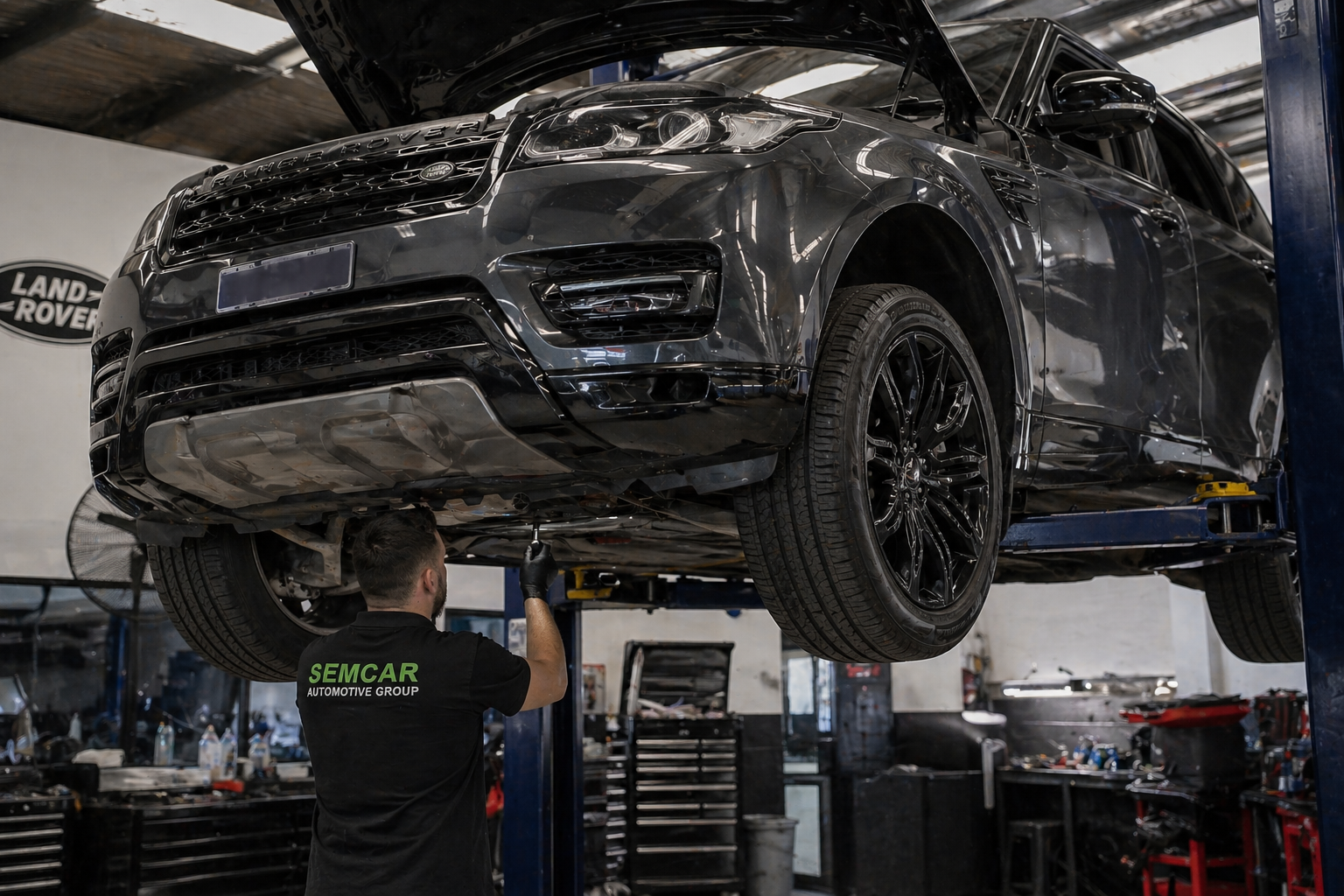 Range Rover and Land Rover specialist mechanic at SemCar Capalaba workshop