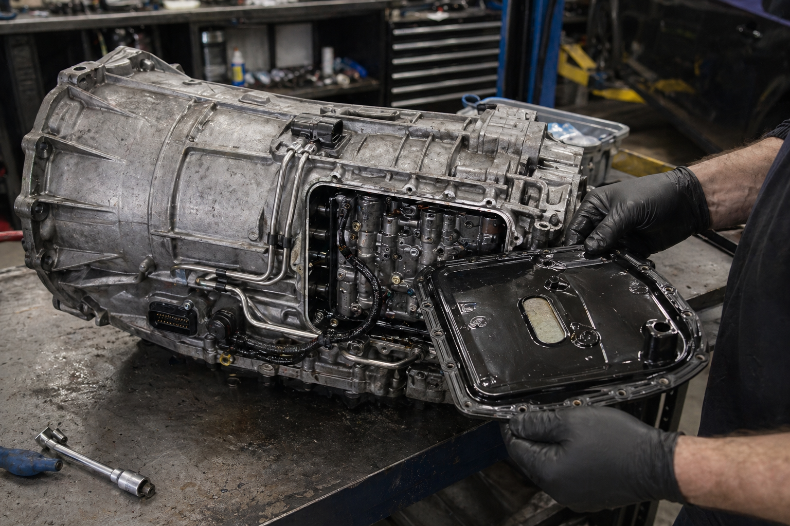 ZF 8-speed transmission service on BMW and Range Rover at Brisbane European specialist