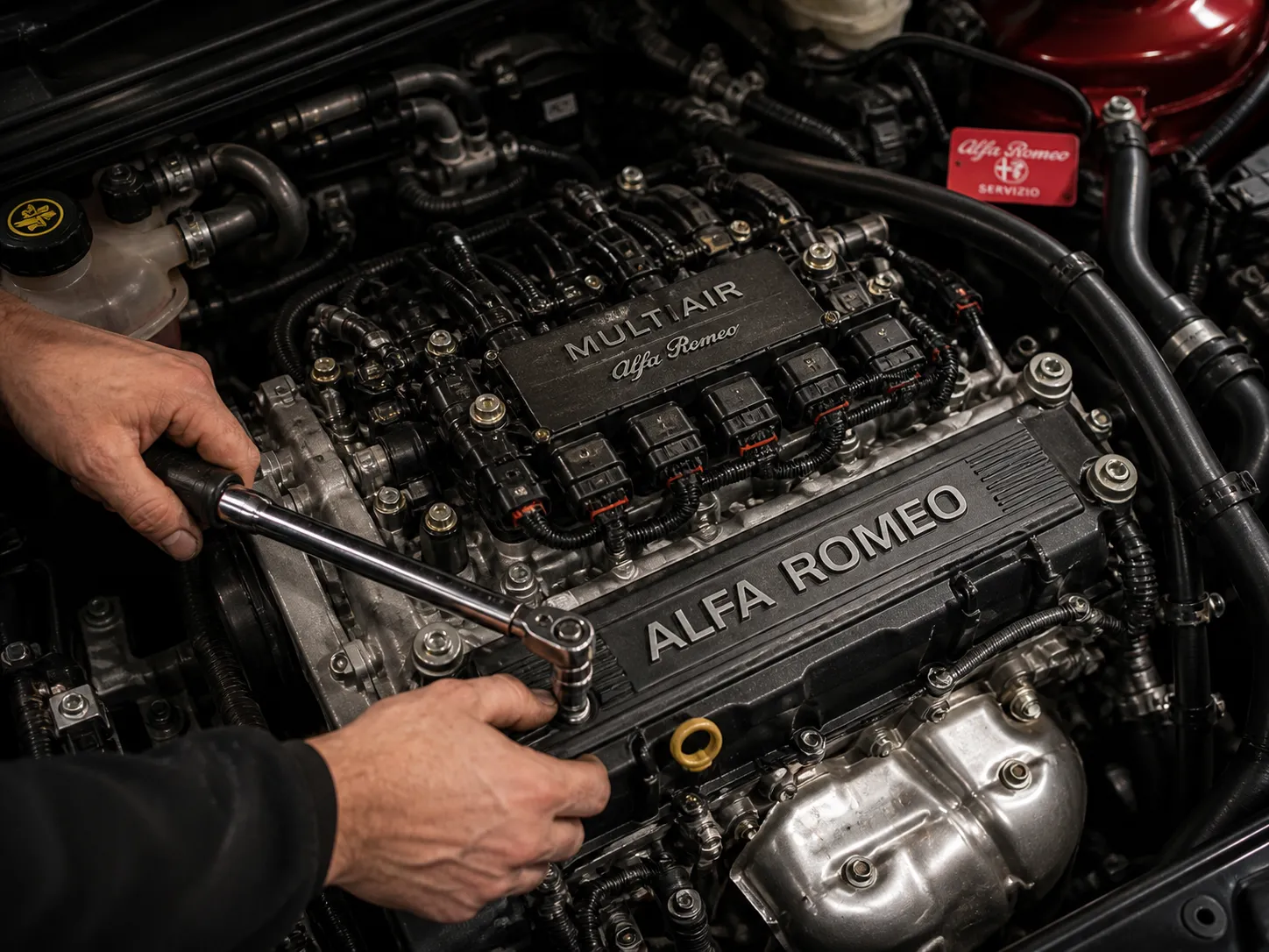 Alfa Romeo MultiAir engine service and timing chain inspection Brisbane