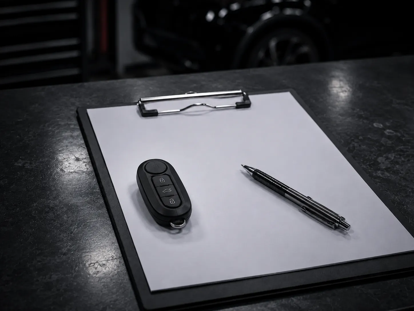 European car key beside a written quote sheet at SemCar Capalaba Brisbane