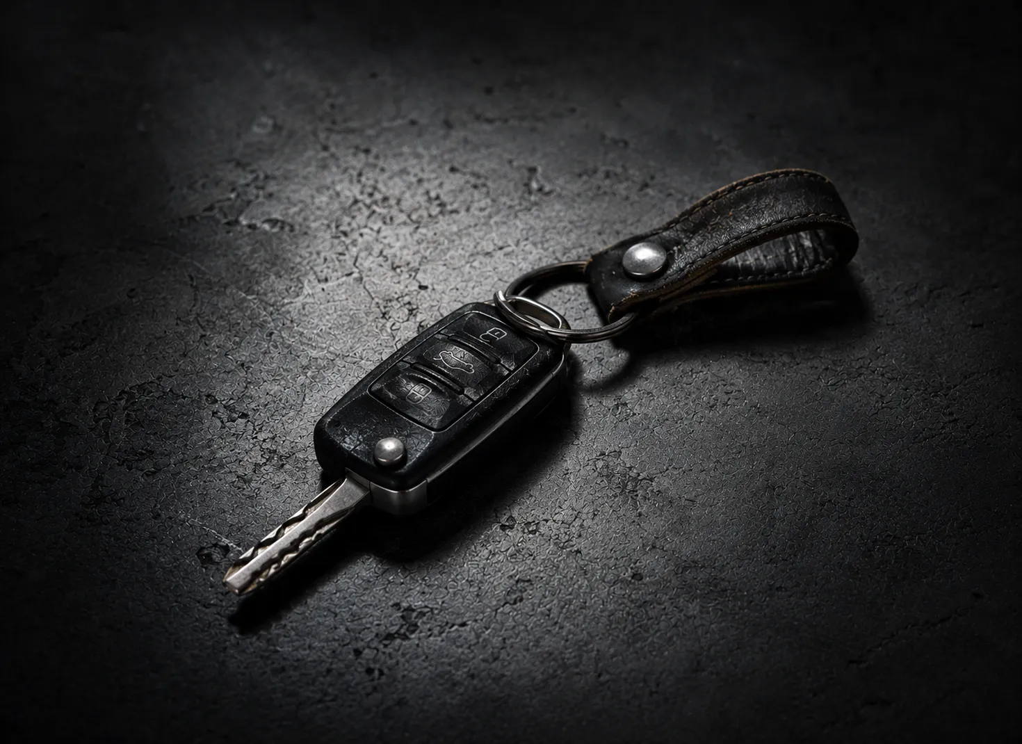 The Risk of One Car Key | SemCar Brisbane Single worn European car key highlighting the risk of having no spare key