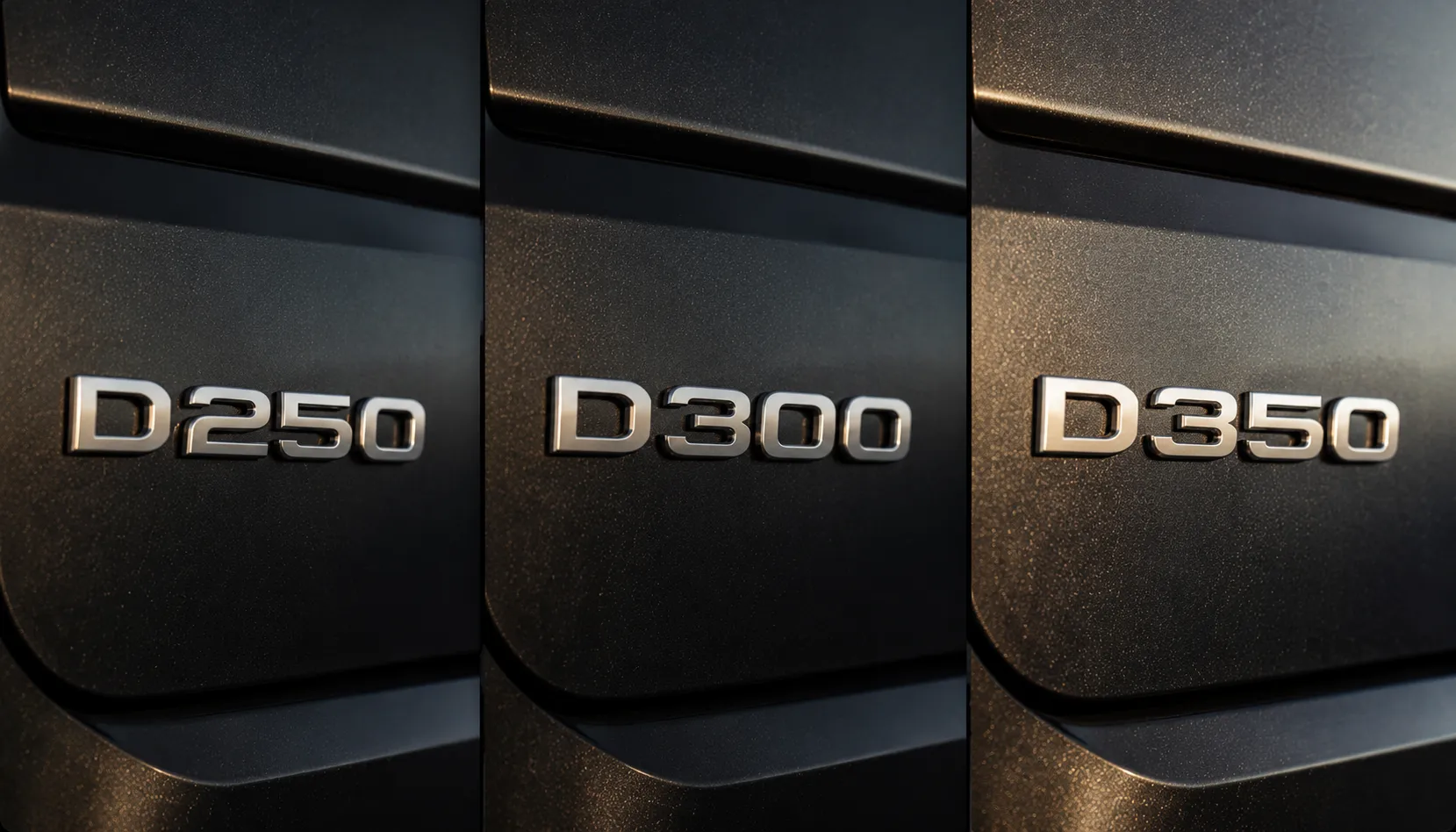 One Engine, Three Outputs D250 D300 and D350 badges showing the Ingenium engine family for a power upgrade in Brisbane