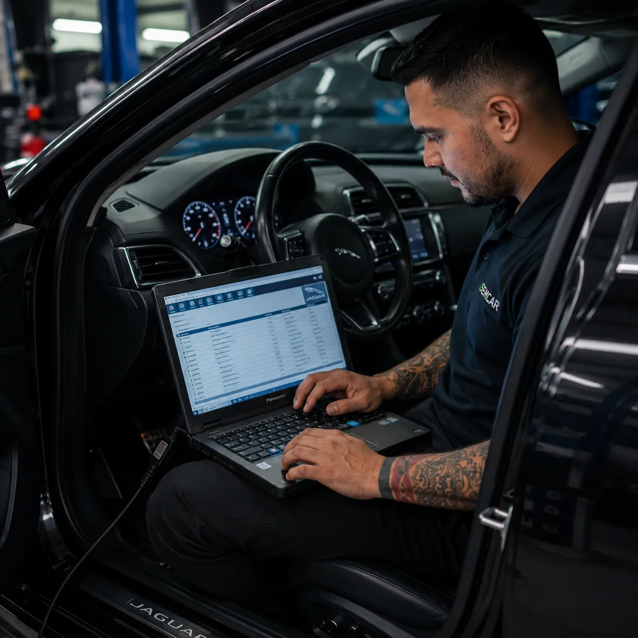 Diagnostics & Programming Jaguar Land Rover master technician running dealership-level diagnostics in Brisbane