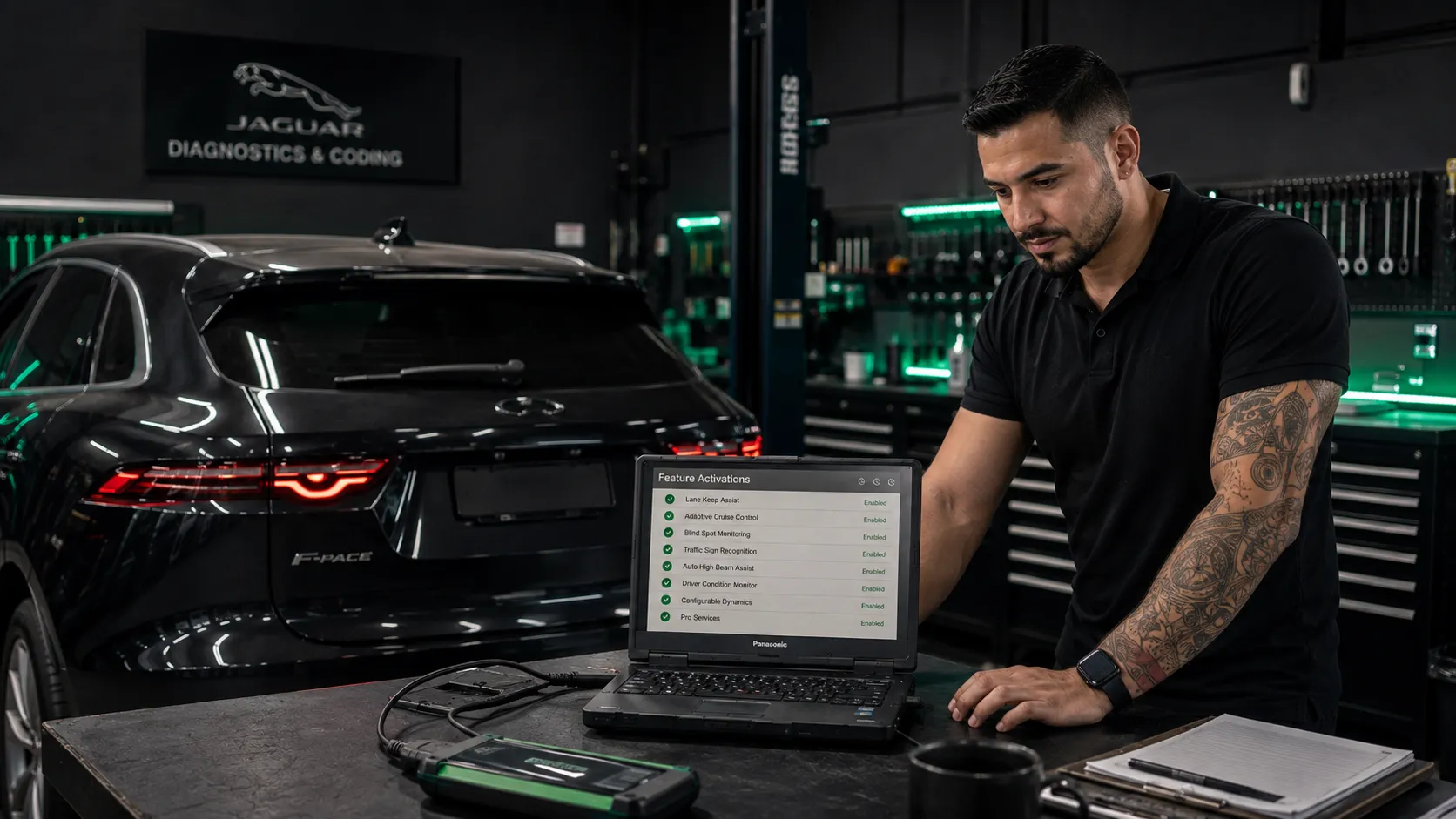 Factory-Trained, Factory Features Factory-trained JLR master technician performing software activations in Capalaba Brisbane