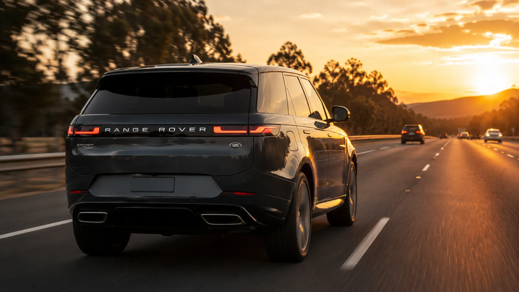 What Changes When You Drive Away Range Rover Sport overtaking on a Queensland highway after a factory power upgrade