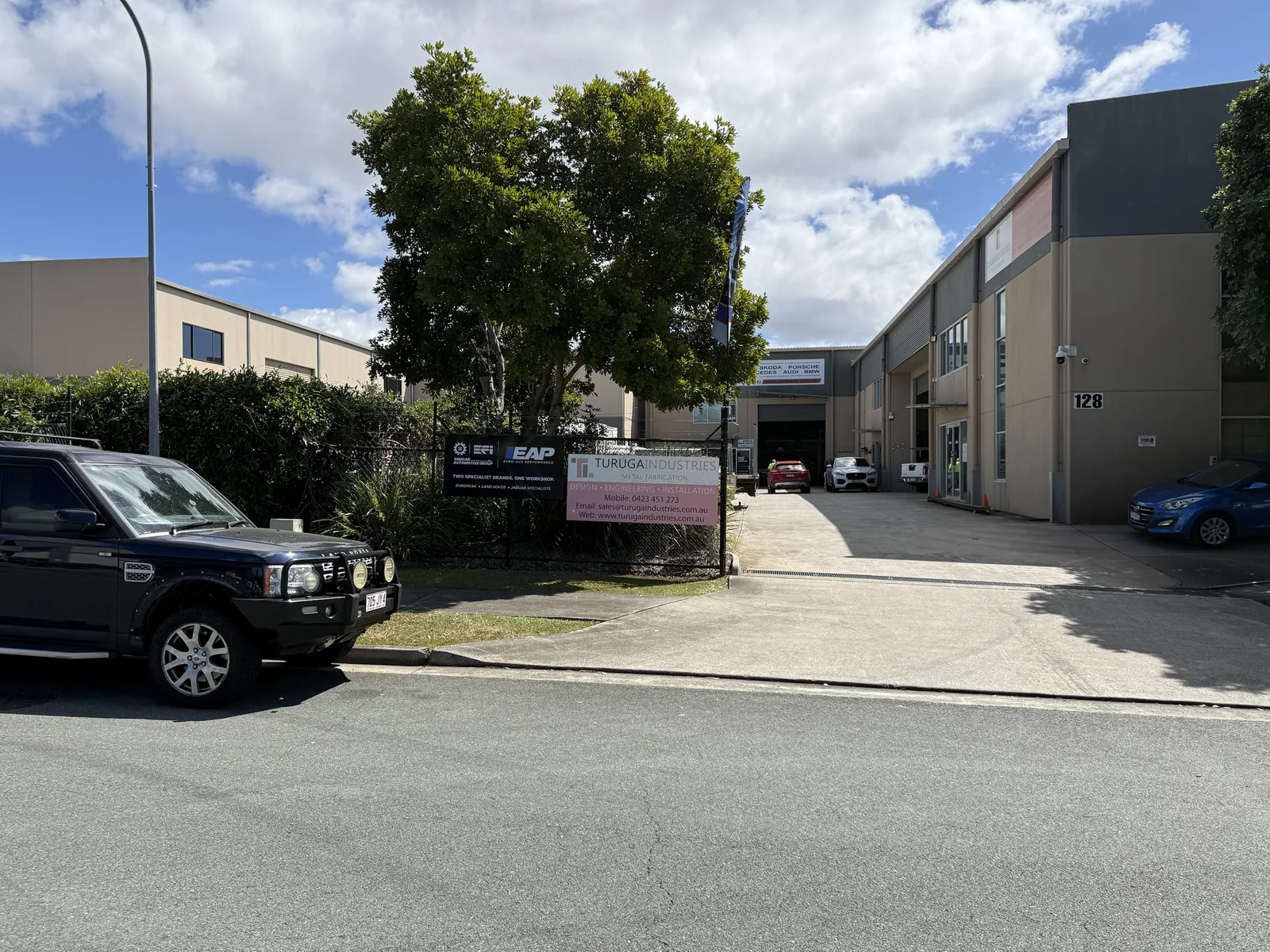 128 Steel Street driveway entrance Driveway entrance to 128 Steel Street Capalaba, home of SemCar Automotive Group in Unit 2