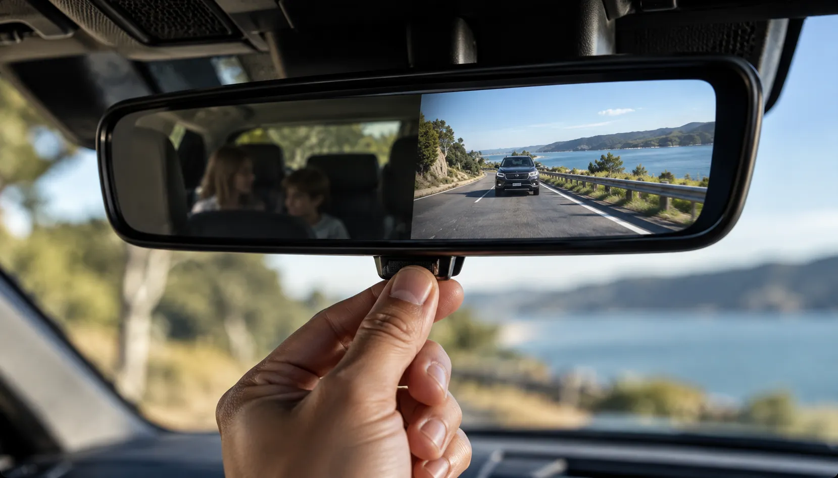 Why Your Mirror Is Still Just Glass Toggling between glass and camera view on a ClearSight mirror in Brisbane